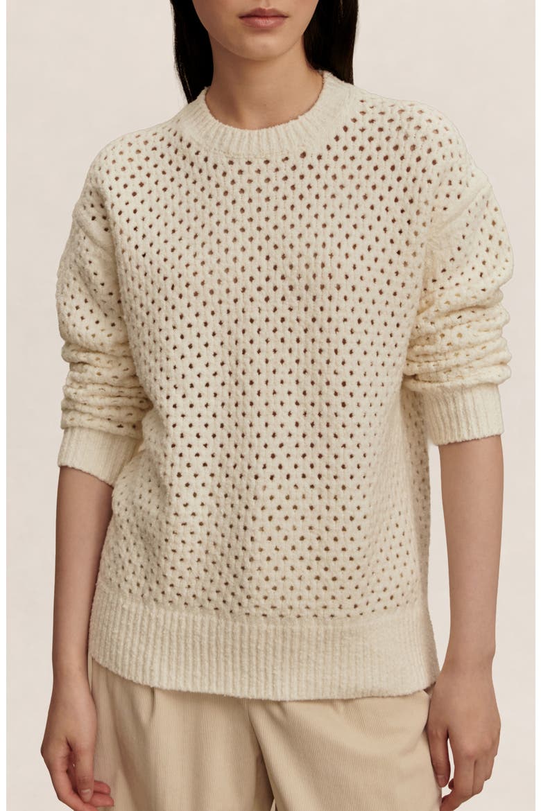 Grady Bouclé Sweater, Main, color, COCONUT MILK