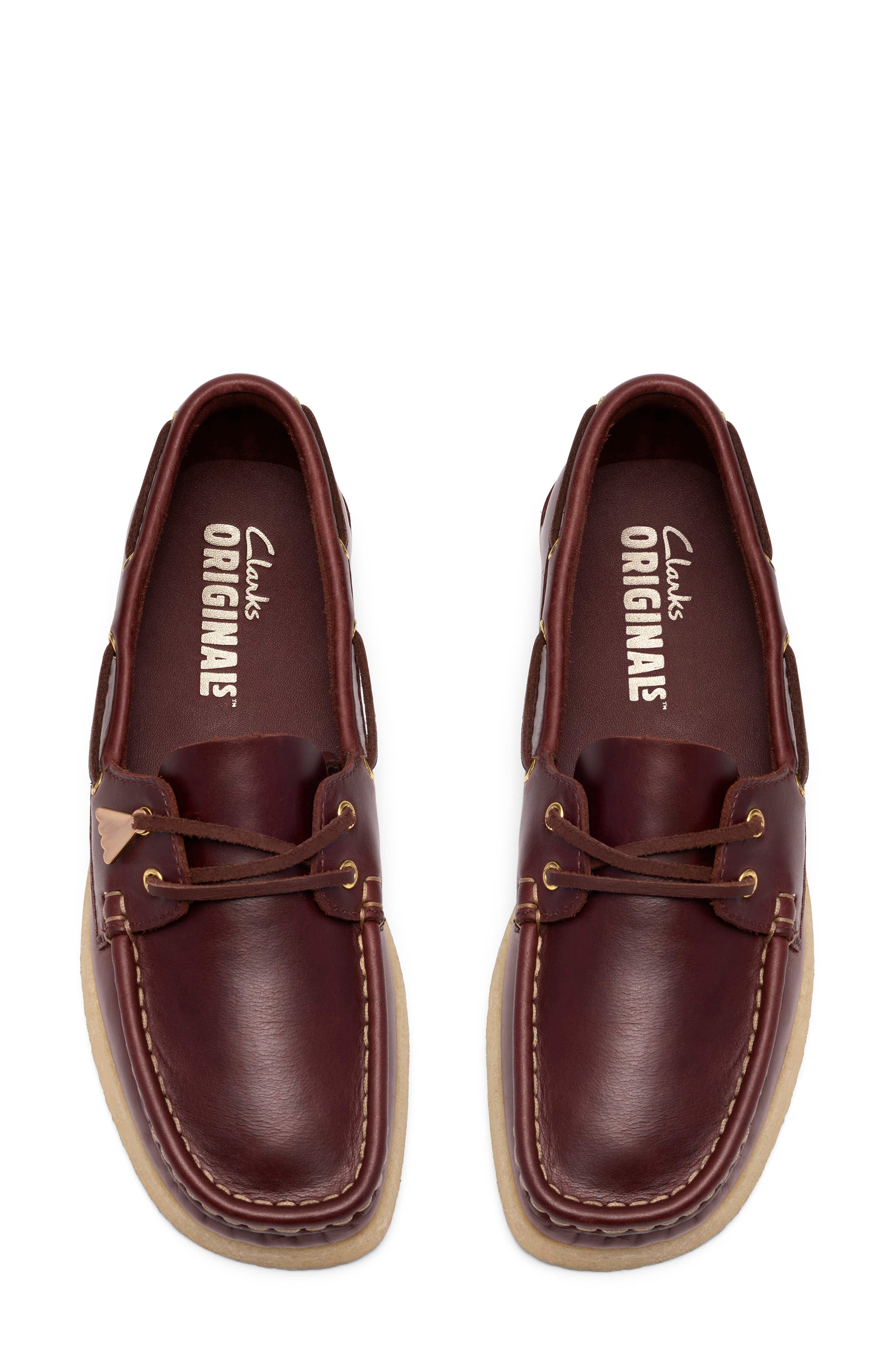 Clarks<sup>®</sup> Originals Godney Boat Moc Toe Loafer, Alternate, color, British Tan Leather