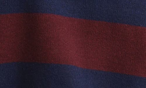 525 Lennon Double Collar Rugby Stripe Pullover In Multi