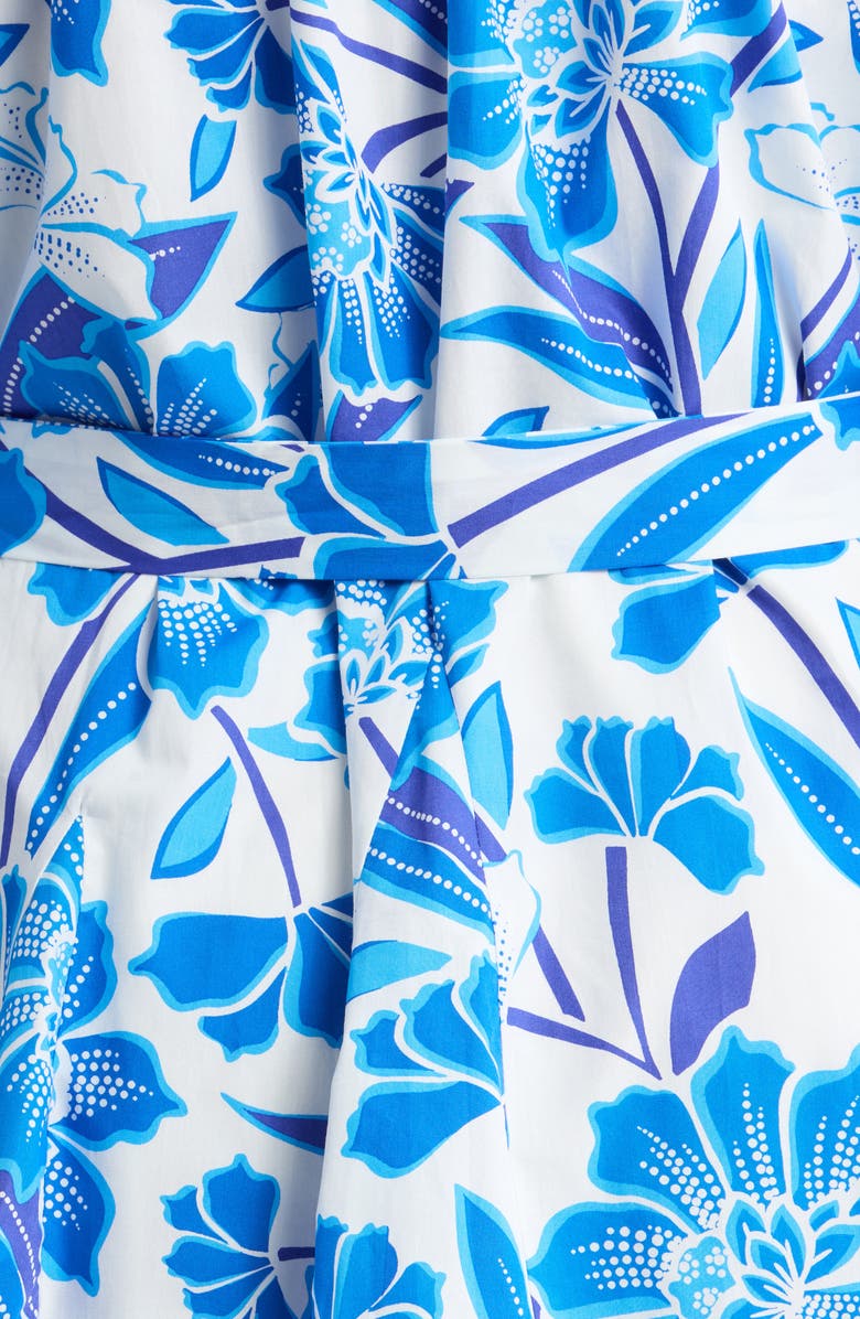 SUGARLIPS Iva Floral Pismo Balloon Sleeve Maxi Dress, Alternate, color, White-Blue-Multi