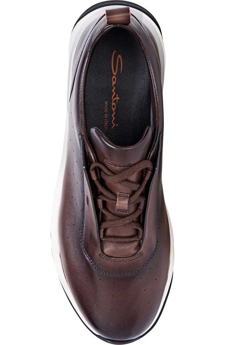 Santoni Leather Sneaker, Alternate, color,