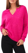 Vince Camuto Drop Shoulder V-Neck Sweater
