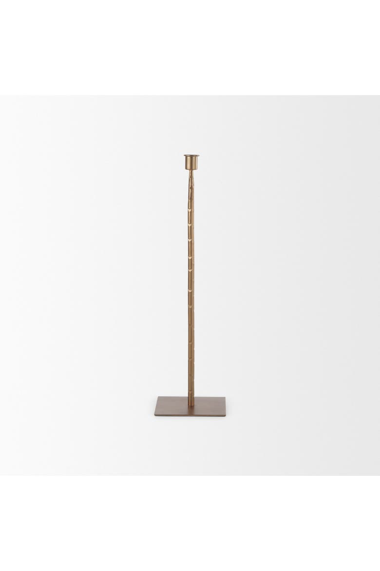 Porter Iron Candle Holder, Alternate, color, Gold