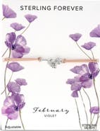 Sterling Forever Birth Flower Bracelet