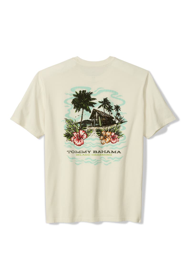 Island Dreaming Cotton Graphic T-Shirt, Alternate, color, VANILLA ICE