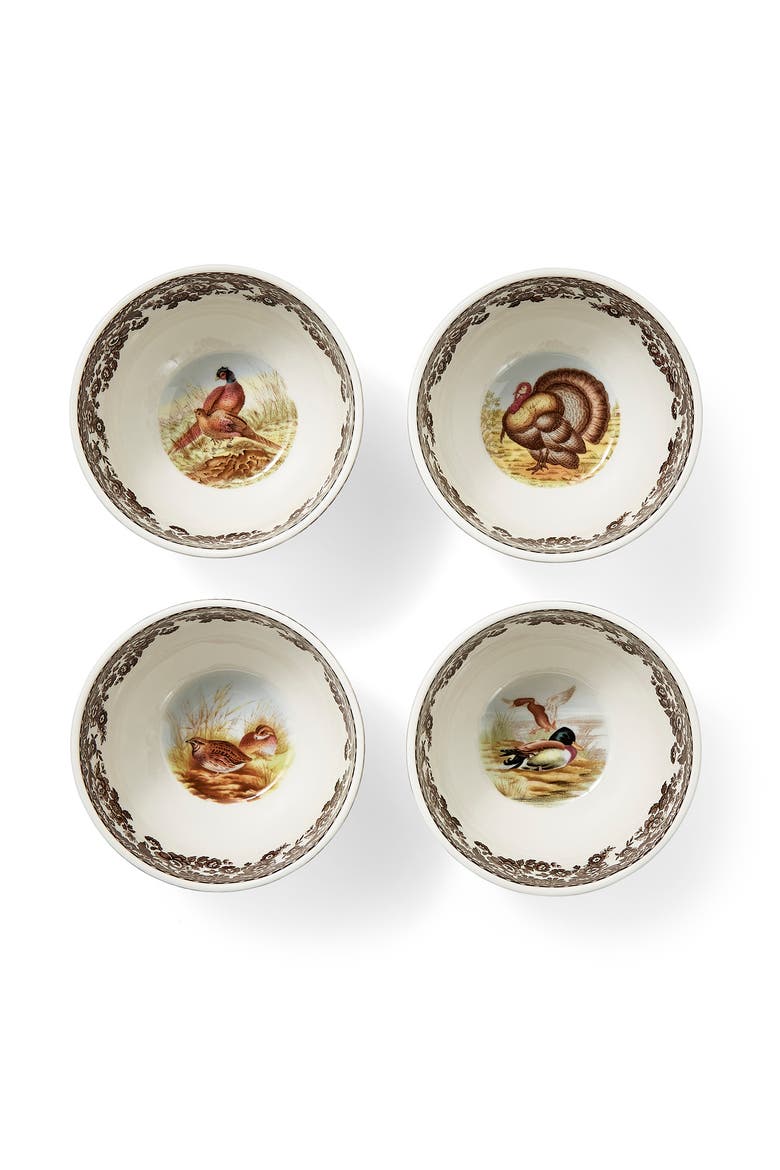 Woodland Dip Bowls, Set of 4, Alternate, color, Brown
