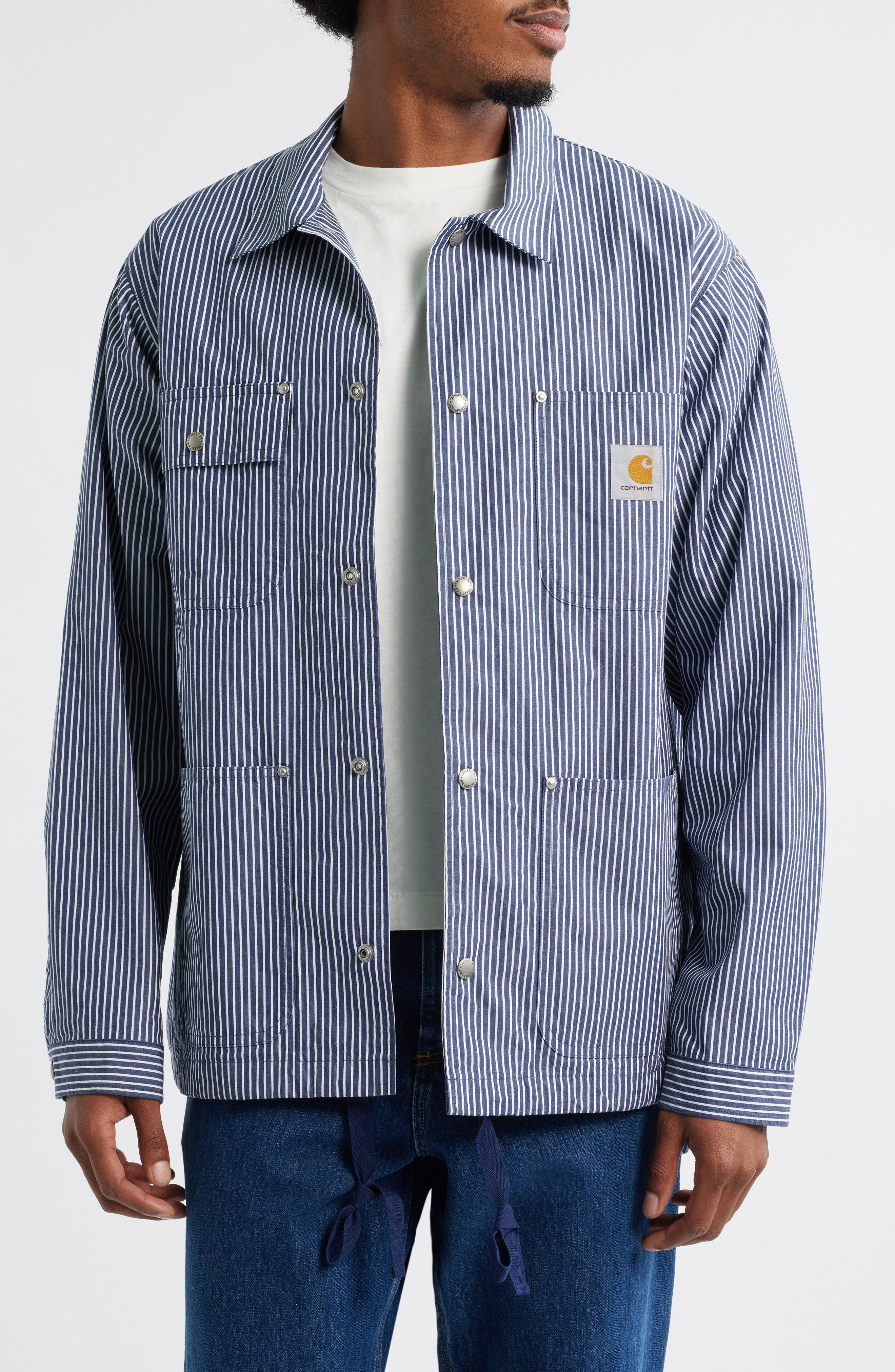 Carhartt Work In Progress Notus Cotton Poplin Coach Jacket