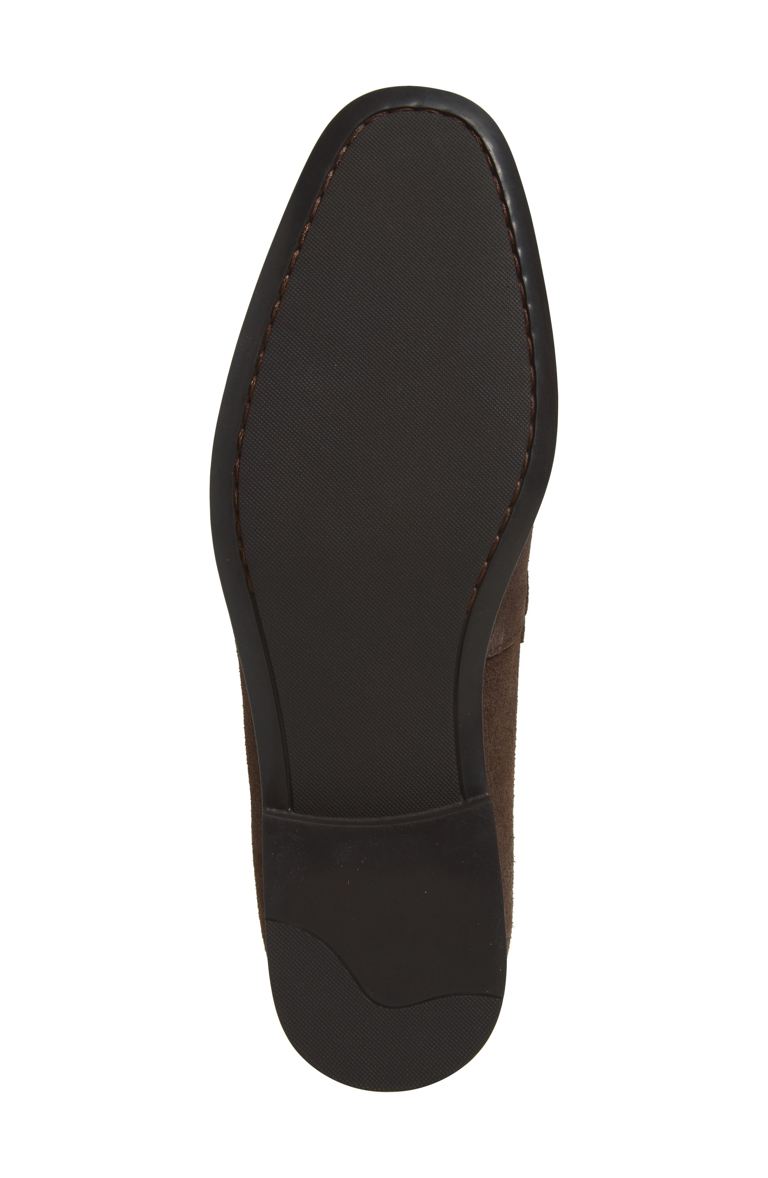 Varick Penny Loafer, Alternate, color, DARK BROWN