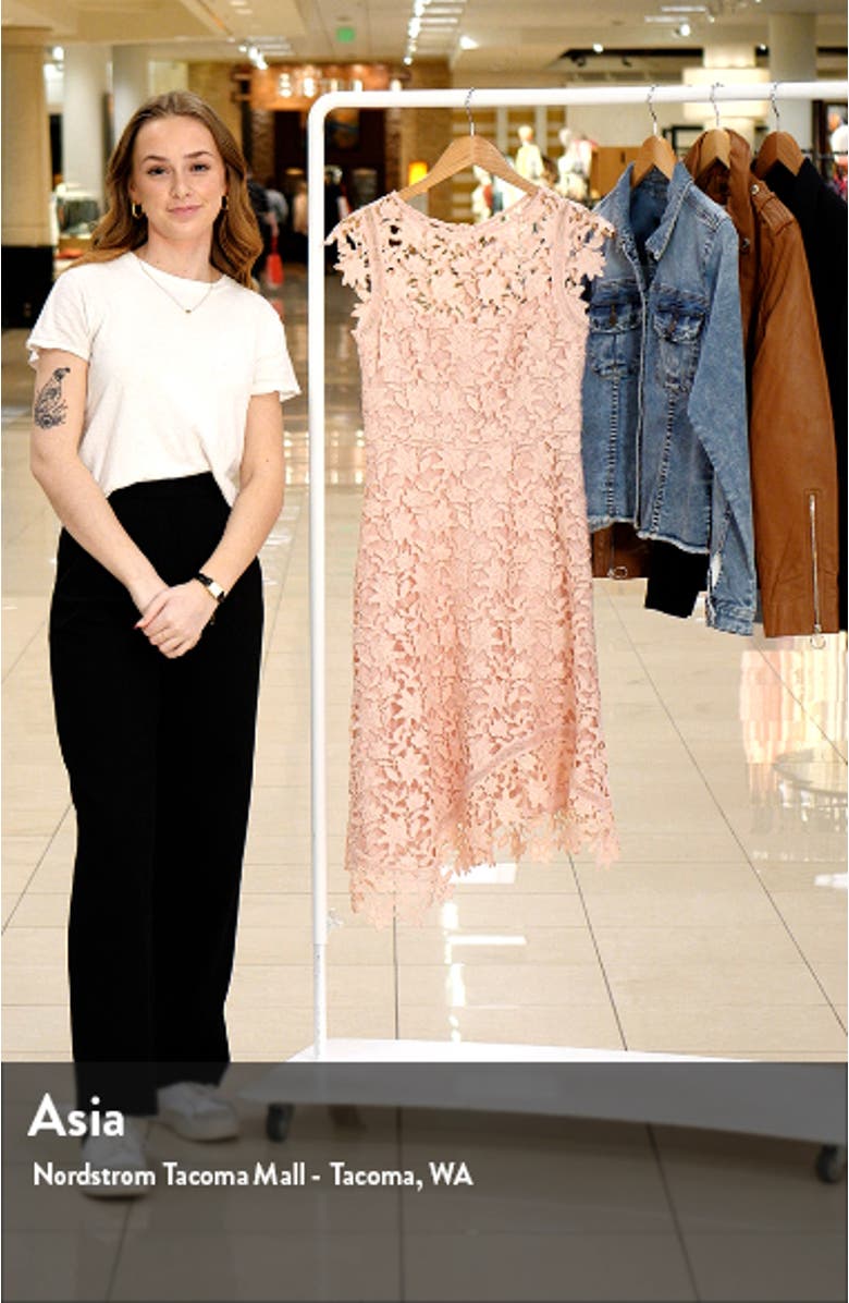 Lace Asymmetric Cocktail Dress, sales video thumbnail