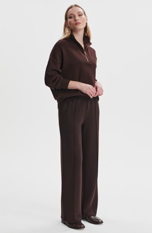 Varley The Wide Leg Pants In Burgundy