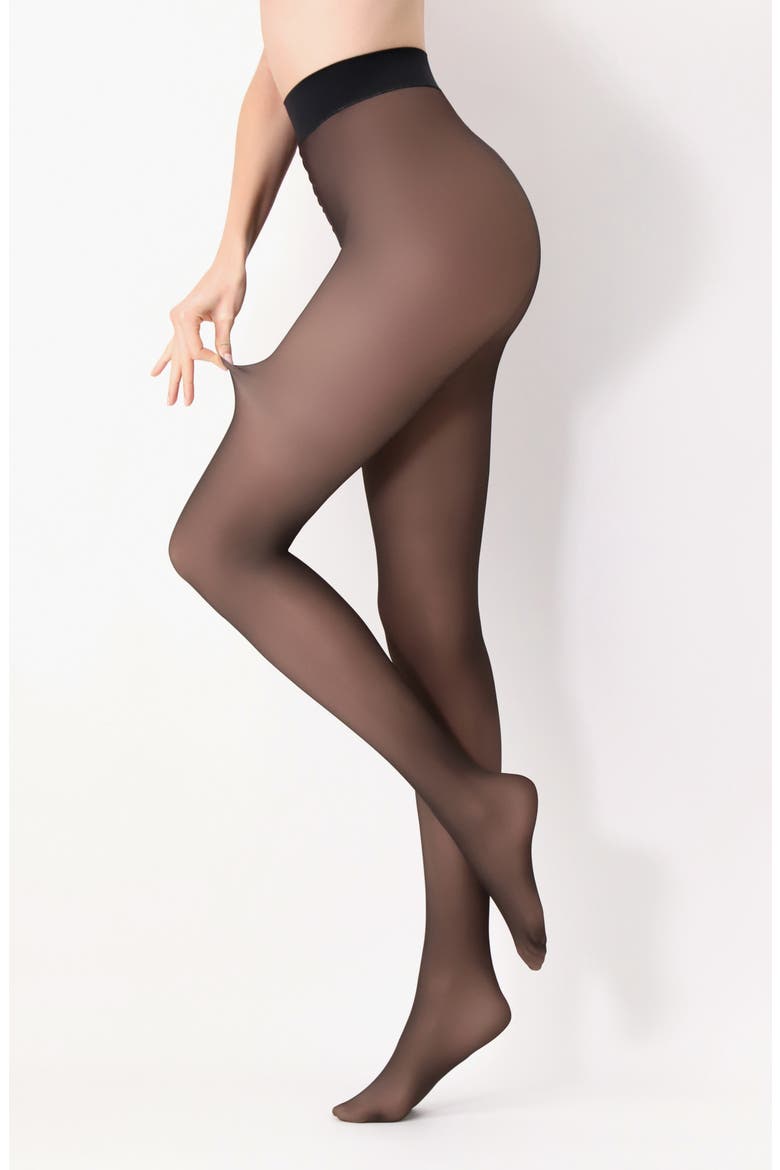 Thermo Nude Tights, Main, color, BLACK SHEER