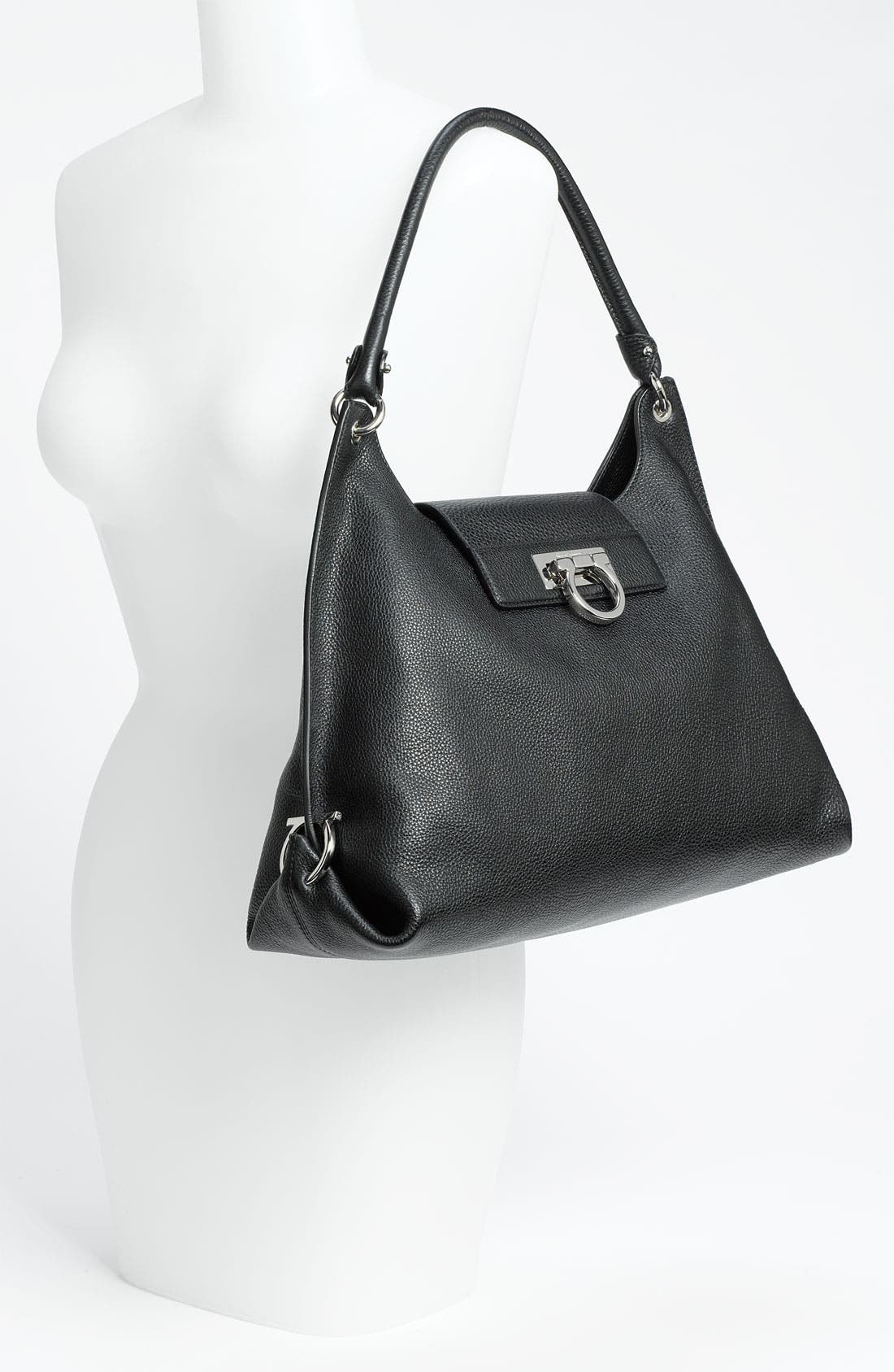 FERRAGAMO Salvatore Ferragamo 'Fanisa' Leather Hobo, Alternate, color, 