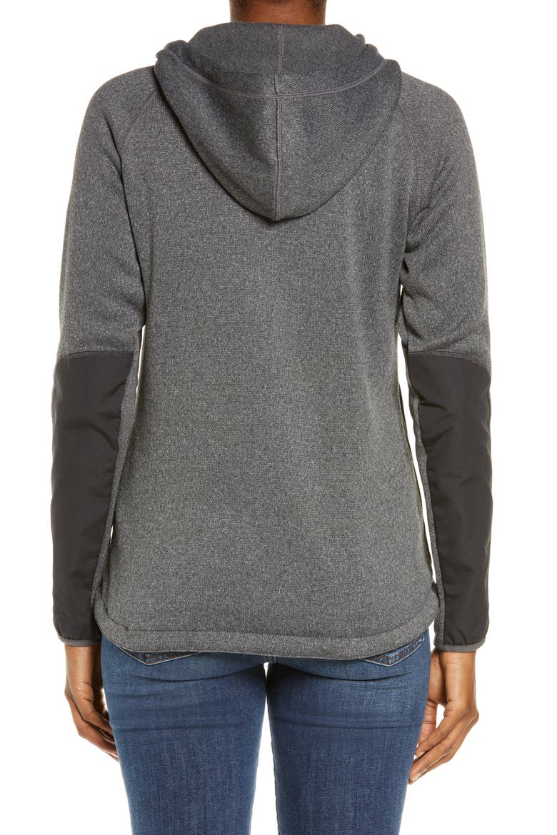 Ovik Fleece Hoodie, Alternate, color, DARK GREY
