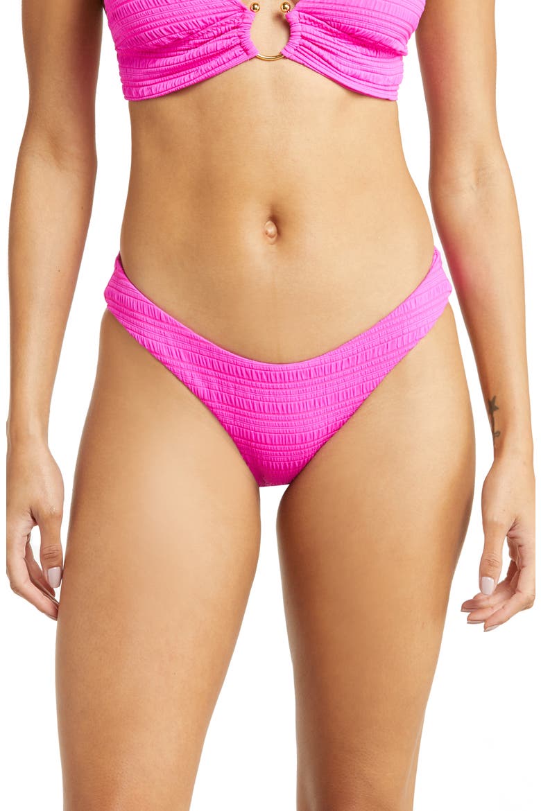 Coast Adela Hipster Bikini Bottoms, Main, color, PINK FLAMBE