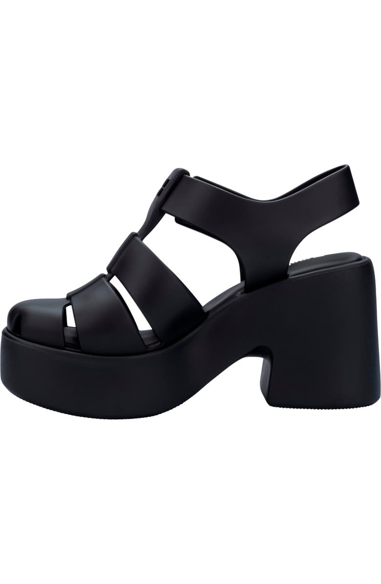 Melissa Lulu Platform Fisherman Sandal, Alternate, color, Matte Black