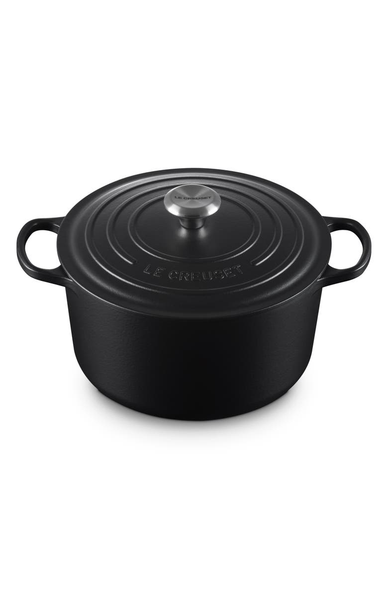 Le Creuset Signature 6.5-Quart Round Enamel Cast Iron Dutch Oven, Alternate, color, Licorice
