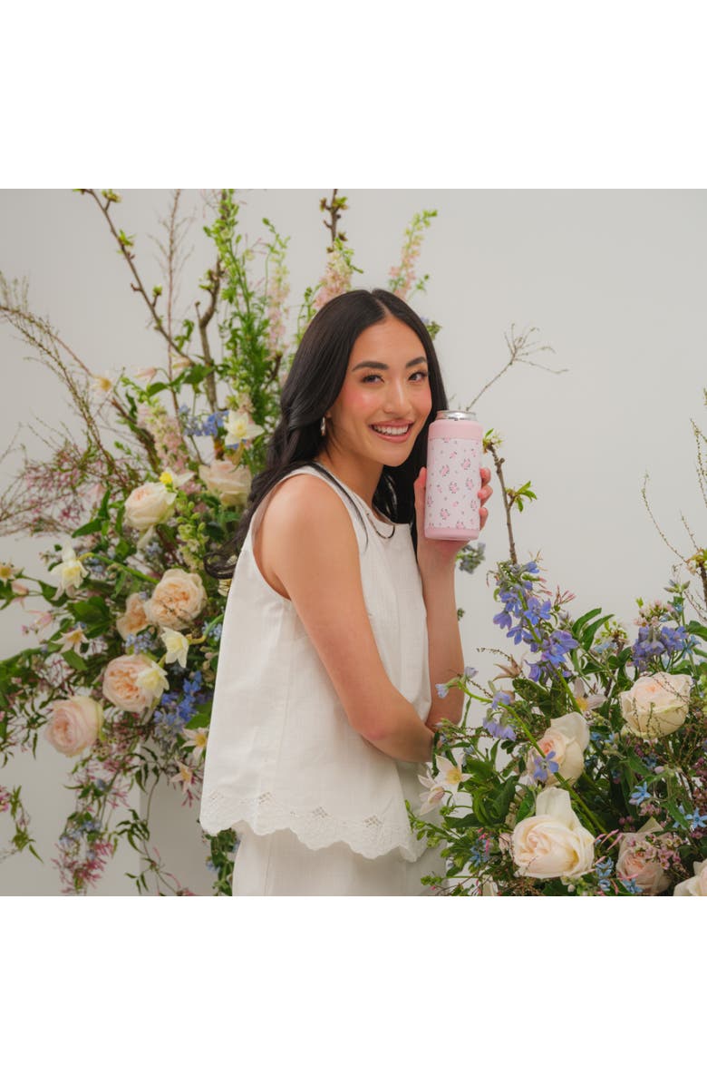 HydroJug Slim Can Cooler 12oz, 2-in-1 Insulated Can Cooler Cup - Stainless Steel, Non-Slip Rubber Base, Alternate, color, Black