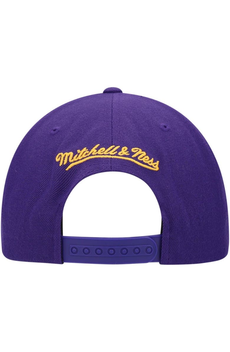 Mitchell & Ness Men's Mitchell & Ness Purple Los Angeles Lakers Team Ground Snapback Hat, Alternate, color, Purple