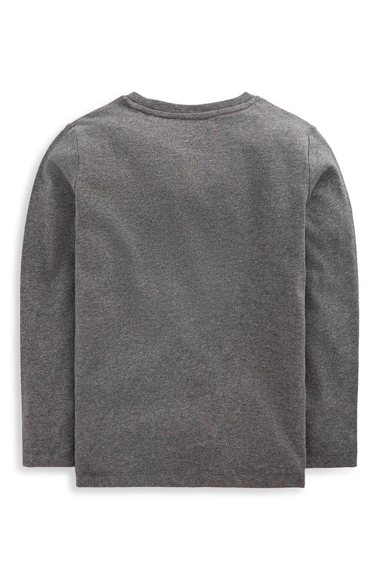Kids' Glow Superstitch Long Sleeve T-Shirt, Alternate, color, SHADOW GREY BAT