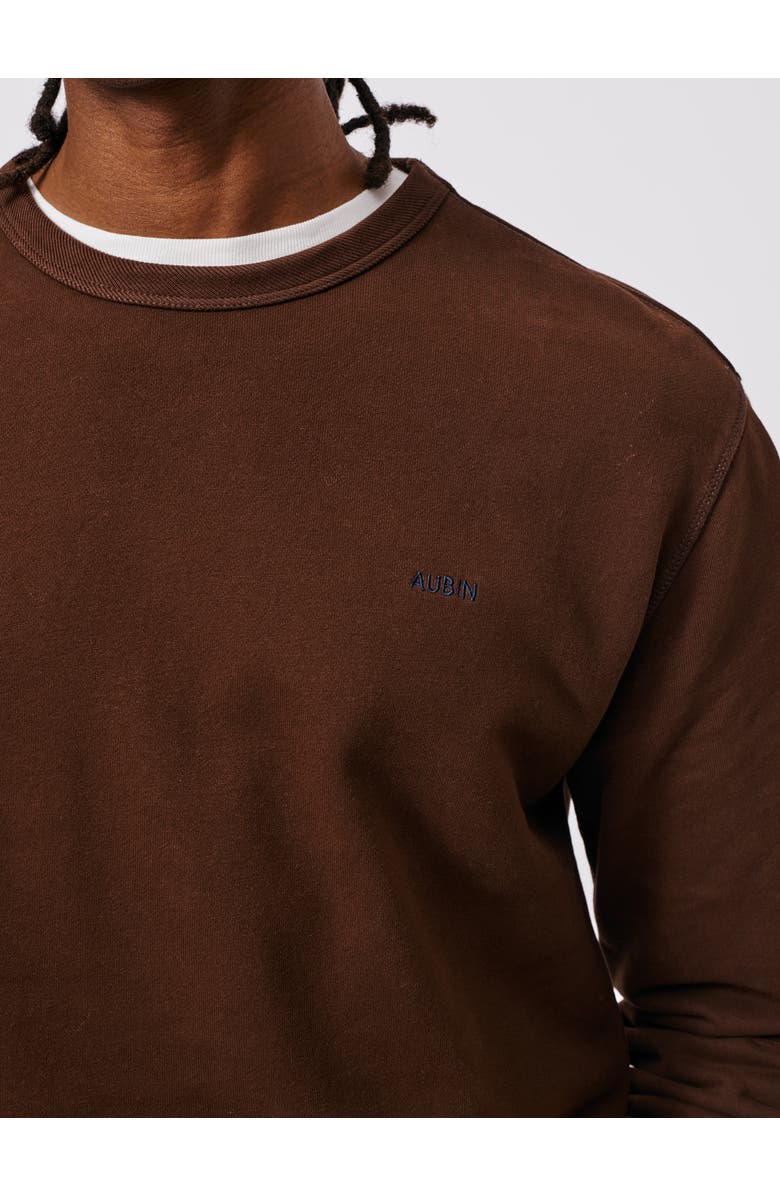 Aubin Vestry Crew Neck Sweatshirt, Alternate, color, Chocolate