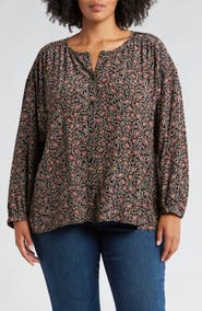 Treasure & Bond Floral Button-Up Top
