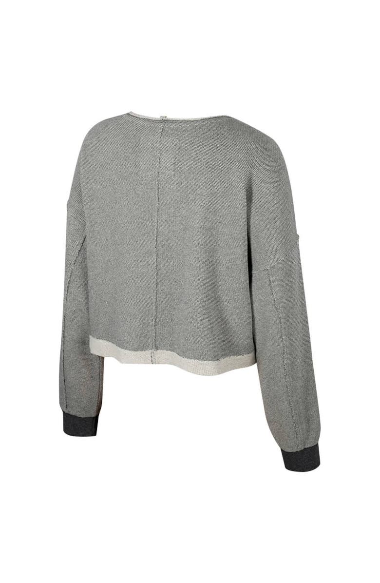 COLOSSEUM Women's Colosseum Charcoal Alabama Crimson Tide Magnum Scoop Neck Cropped Pullover Sweatshirt, Alternate, color, Charcoal