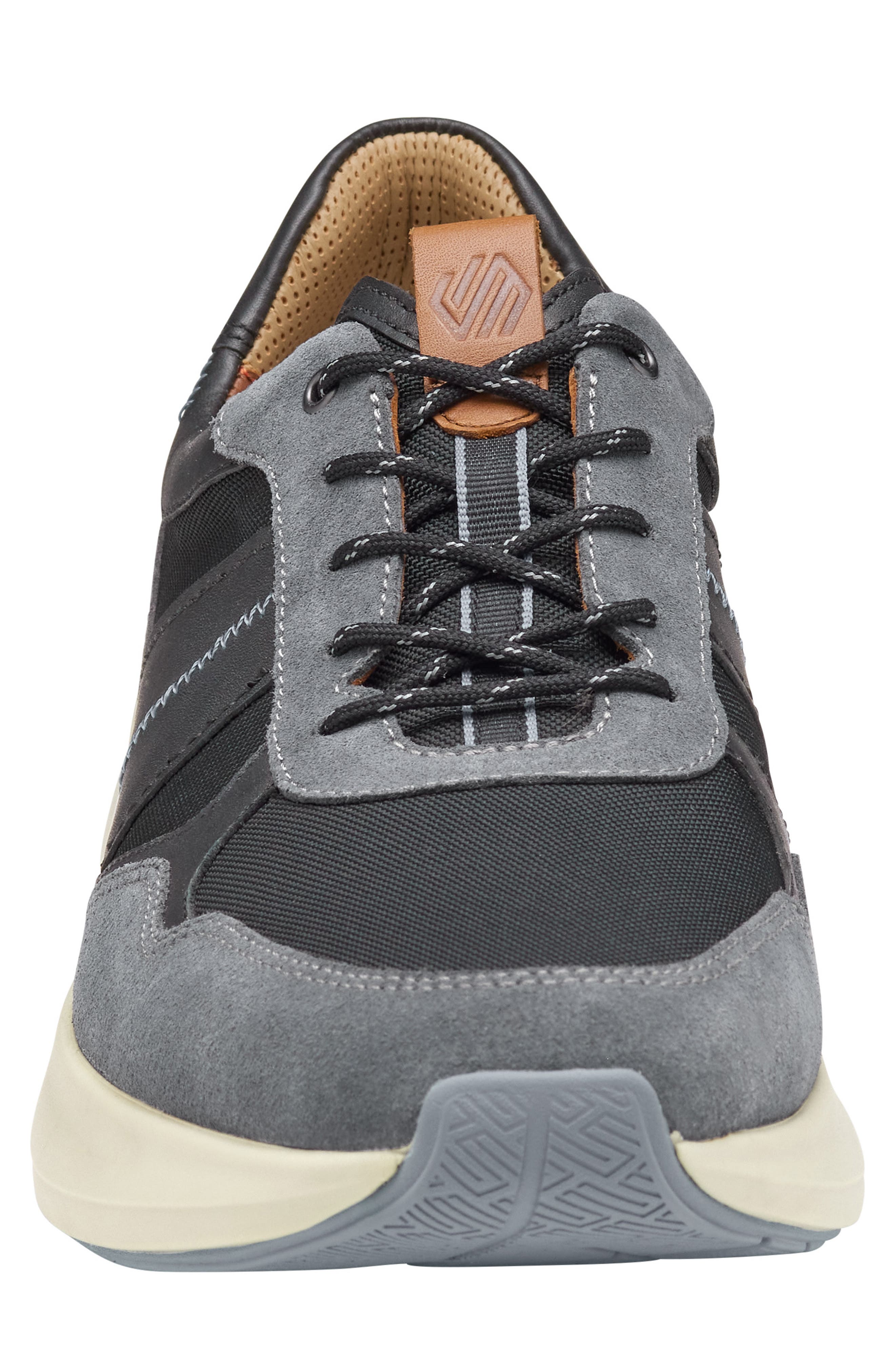Johnston 
Murphy Declan Waterproof Sneaker, Alternate, color, Gray Waterproof Suede/ Bl Wp