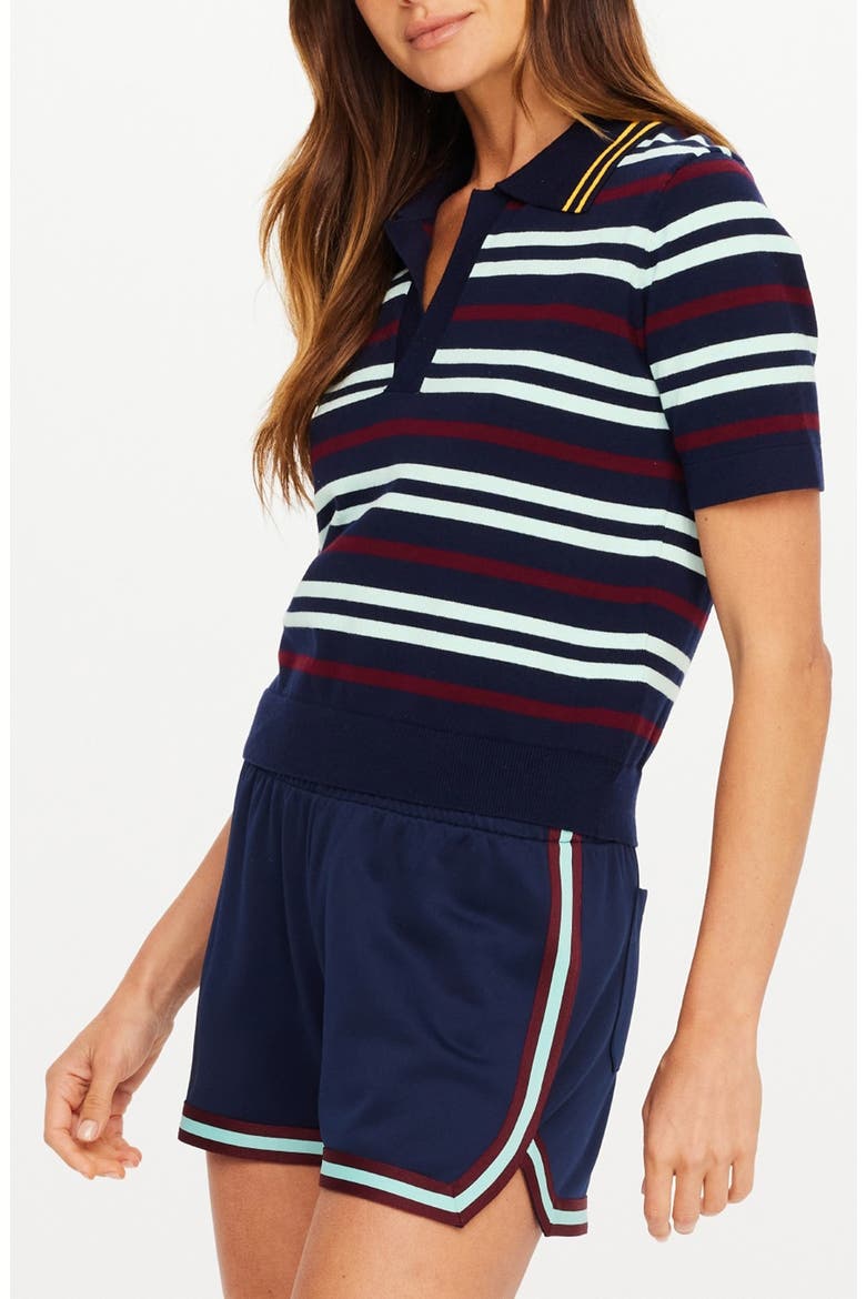 Archie Stripe Knit Polo, Alternate, color, STRIPE