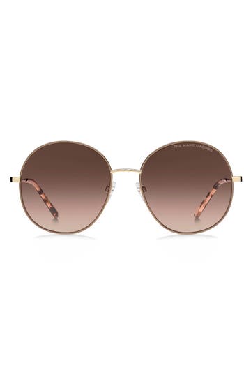 Marc Jacobs 56mm Gradient Round Sunglasses