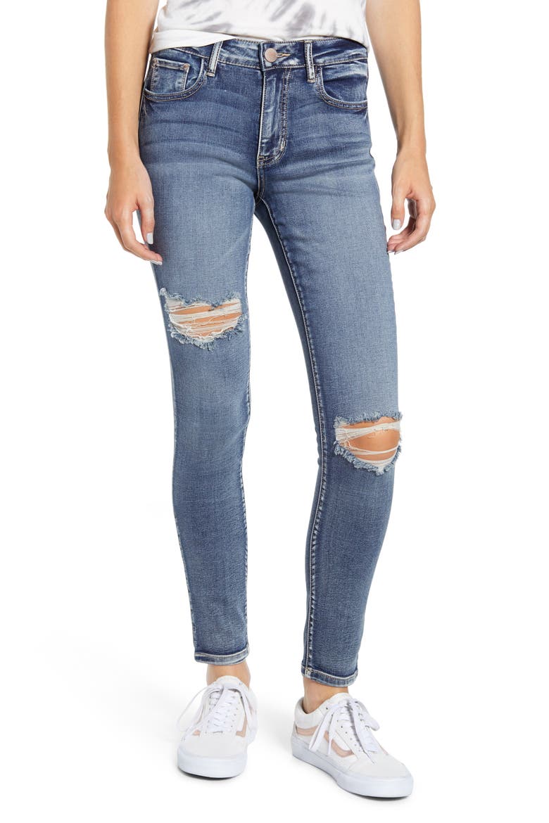 Ripped Skinny Jeans, Main, color, BOYFRIEND WASH