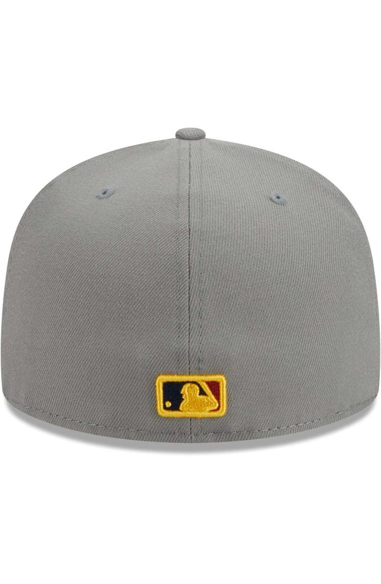 New Era Men's New Era Gray Oakland Athletics Color Pack 59FIFTY Fitted Hat, Alternate, color, 