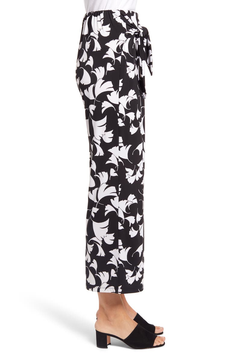 Chaus Botanical Fantasy Side Tie Wide Leg Pants, Alternate, color, 