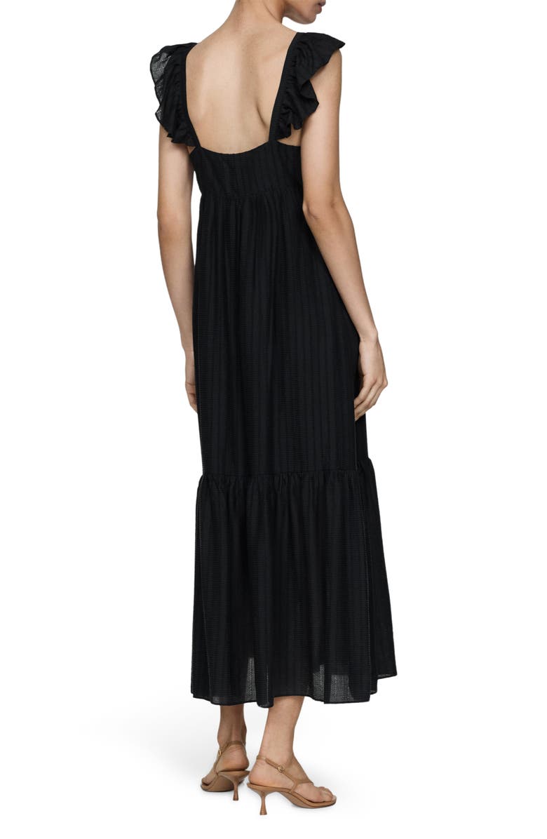 MANGO Ruffle Midi Dress, Alternate, color, 