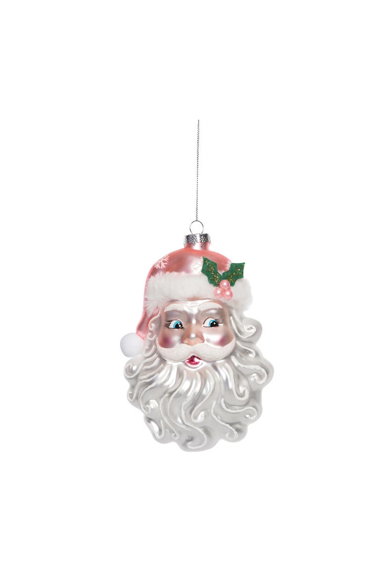 Pink Santa Ornament for Christmas Tree, Perfect Holiday Gift, Main, color, Multicolored