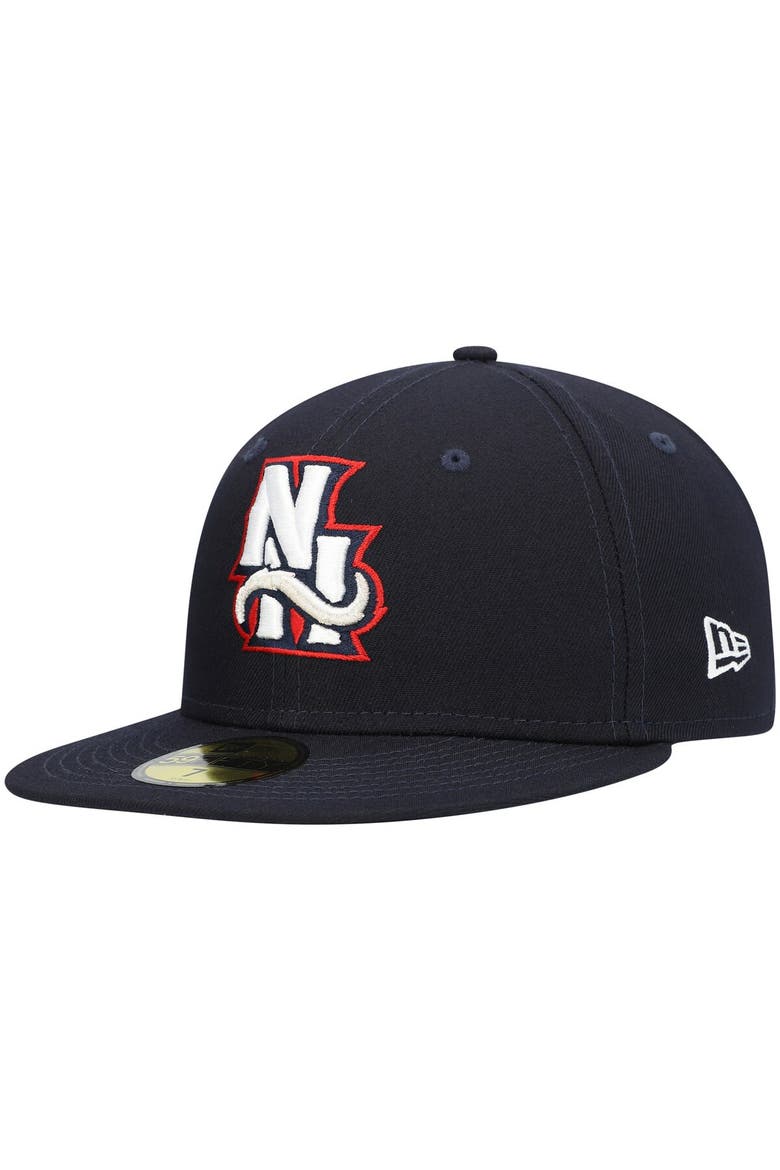 Men's New Era Navy New Hampshire Fisher Cats Authentic Collection Team Alternate 59FIFTY Fitted Hat, Main, color, Navy
