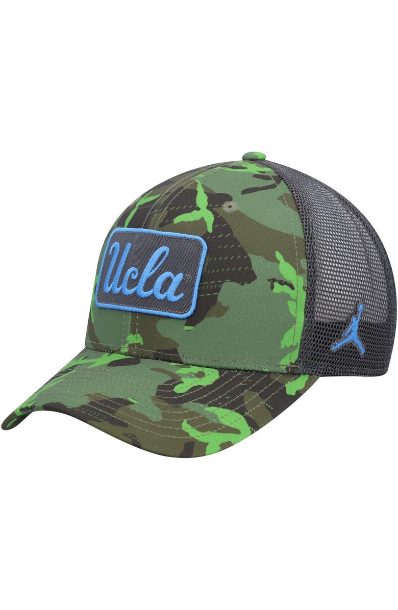 Jordan Brand Men's Jordan Brand Camo/Black UCLA Bruins Classic99 Veterans Day Trucker Snapback Hat, Alternate, color, 