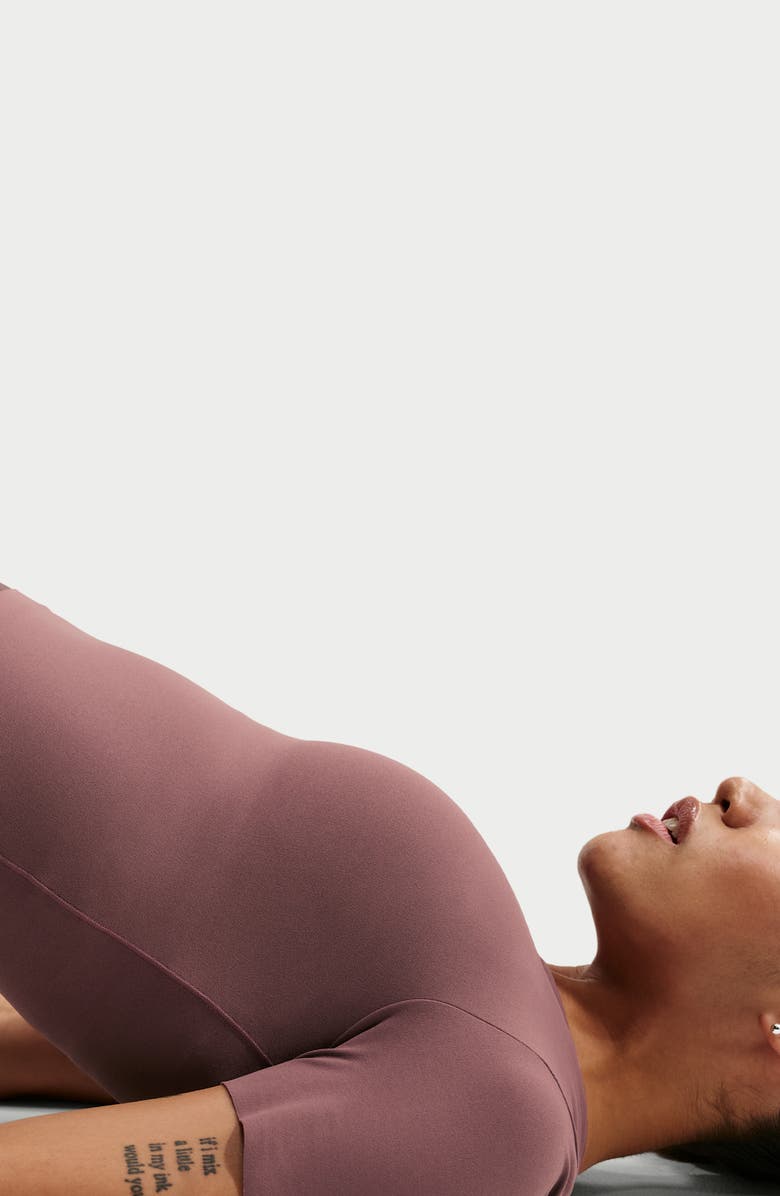 Nike Zenvy Dri-FIT Short-Sleeve Top, Alternate, color, Tattoo/ White