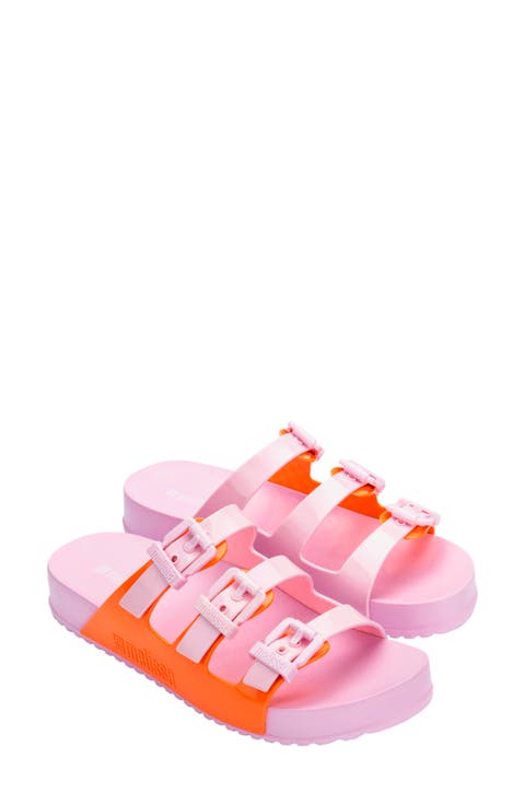 Cozy Stripes Platform Slide Sandal (Women)