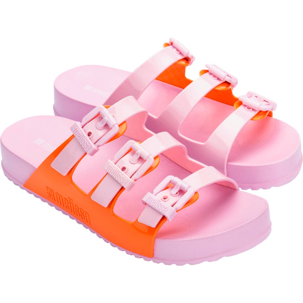 MELISSA MELISSA COZY STRIPES PLATFORM SLIDE SANDAL