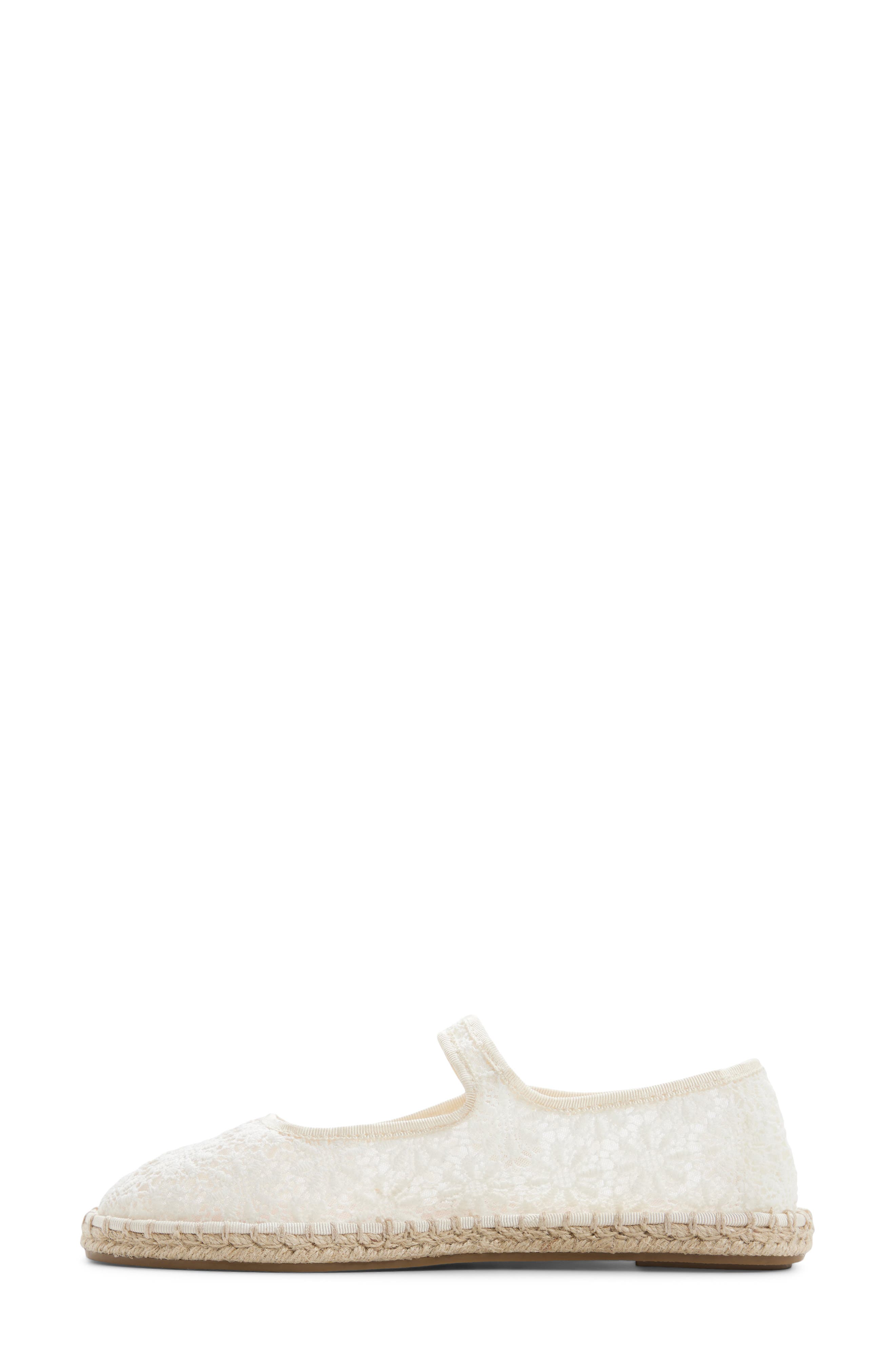 ALDO Alissie Mesh Ballet Flat, Alternate, color, White/ Bone