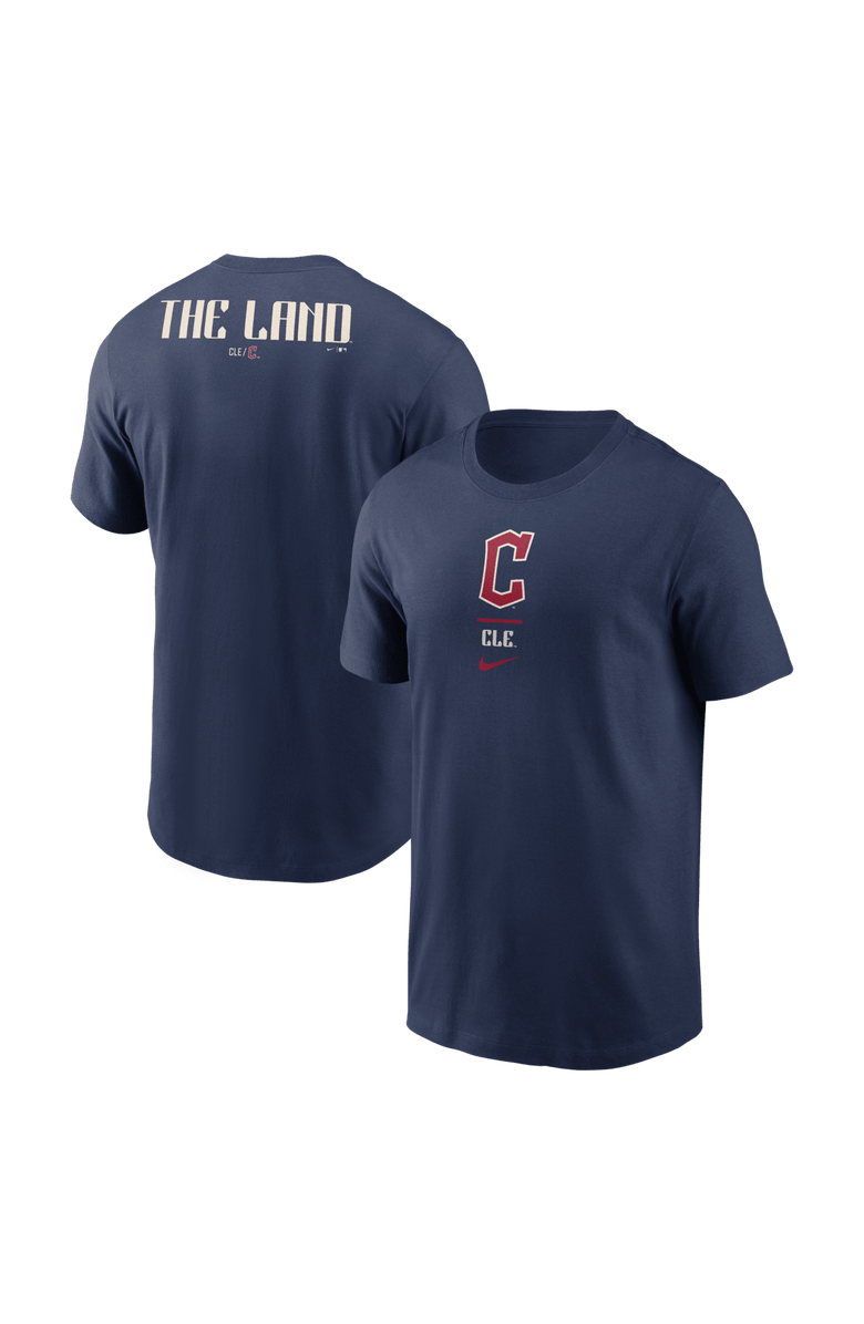 Nike Men's Nike Navy Cleveland Guardians City Connect 2-Hit T-Shirt, Main, color, Navy