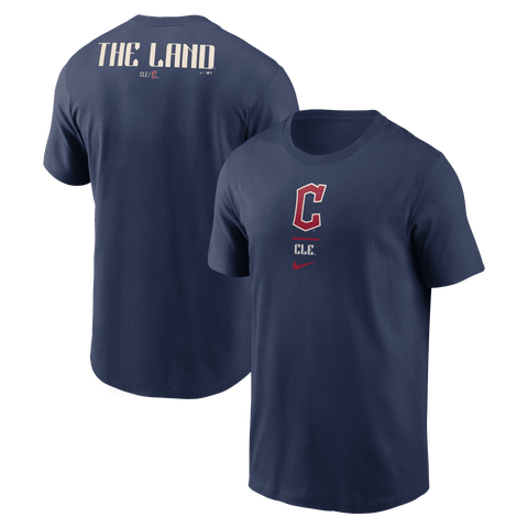 Men's Nike Navy Cleveland Guardians City Connect 2-Hit T-Shirt