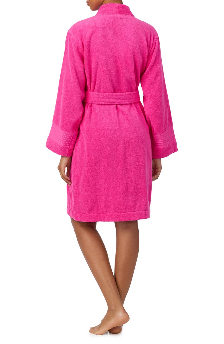 Lauren Ralph Lauren Greenwich Cotton Terry Robe, Alternate, color, Hot Pink
