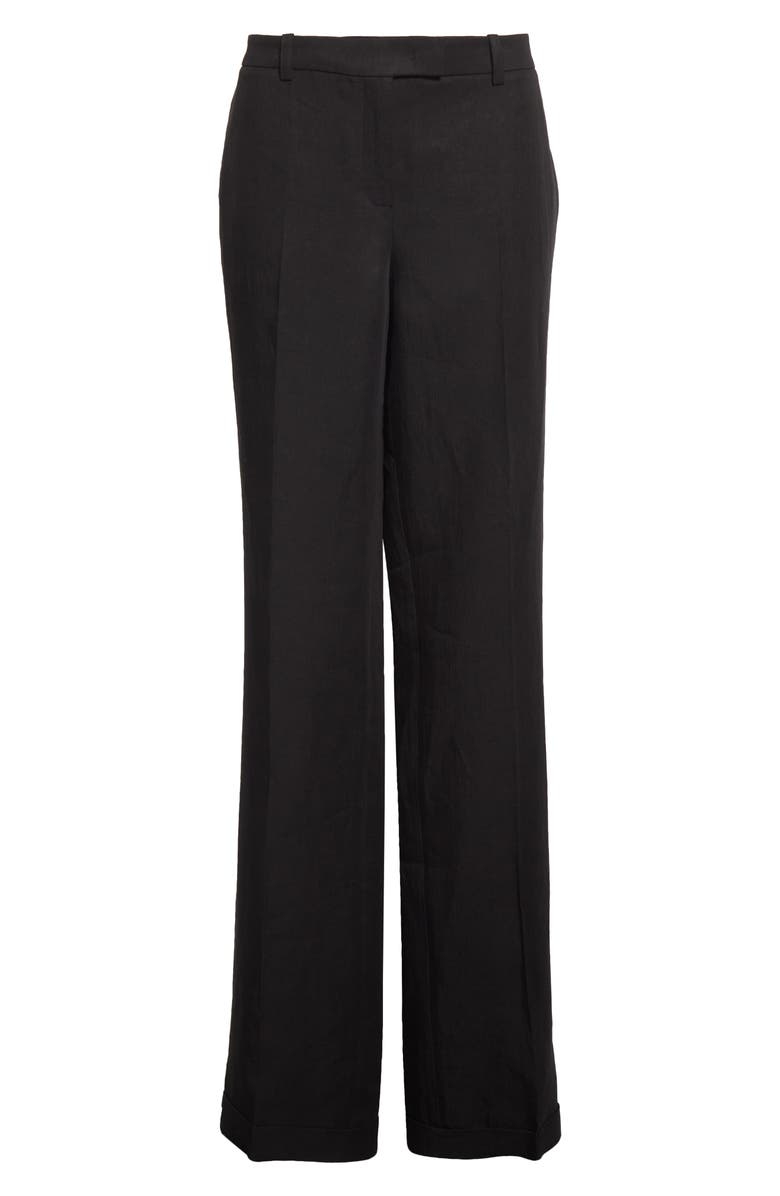 Michael Kors Collection Carolyn Linen Straight Leg Pants, Alternate, color, 