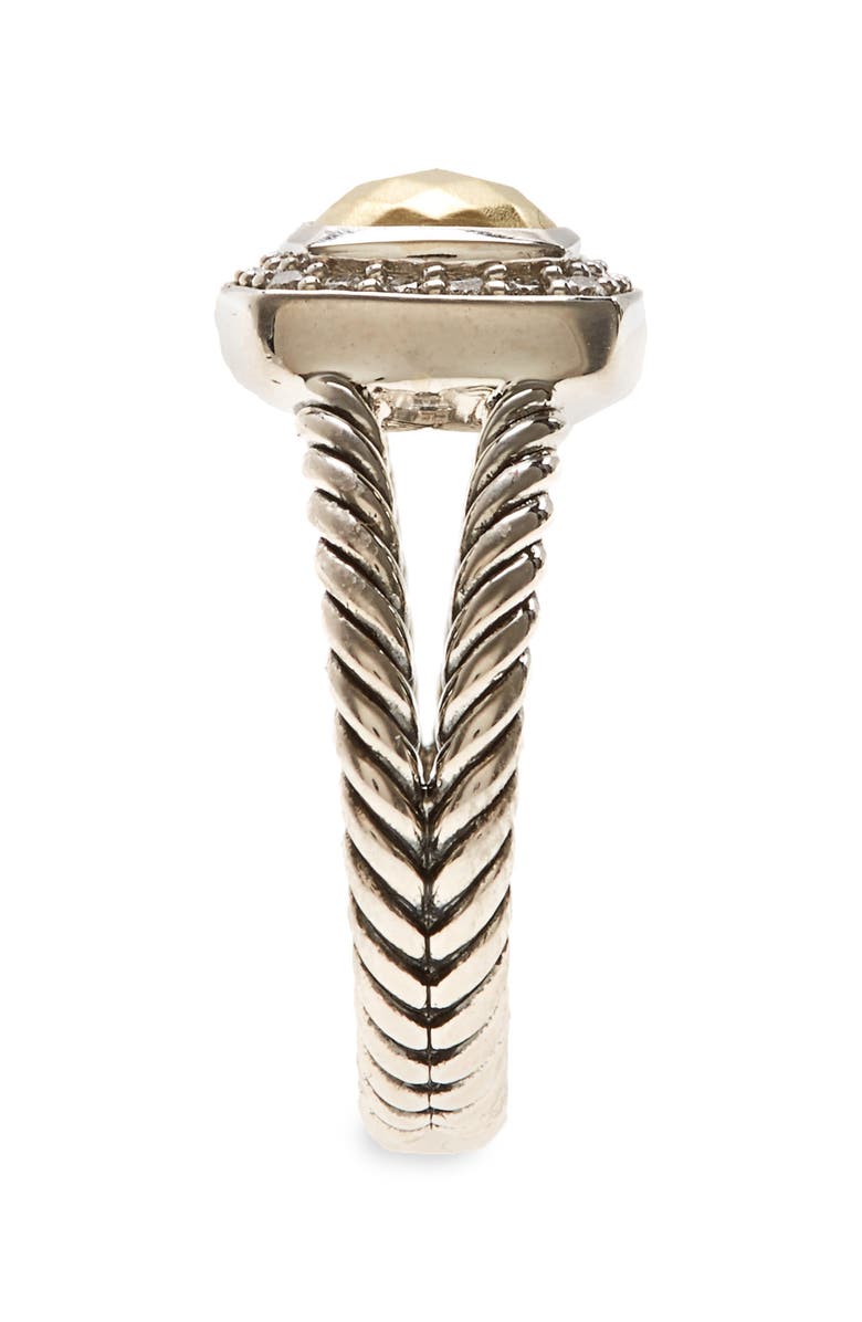 David Yurman Petite Albion Ring with Semiprecious Stone & Diamonds, Alternate, color, 