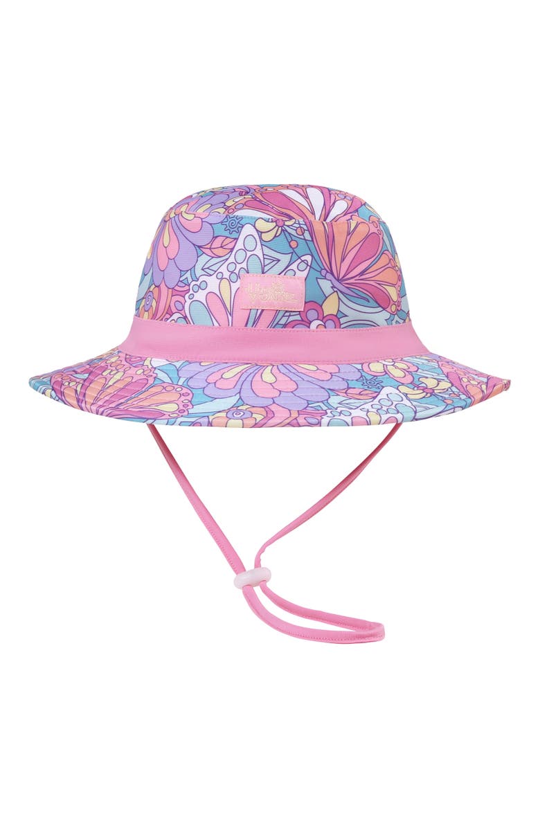 UV Skinz Swim Hat, Main, color, Mosaic Butterflies