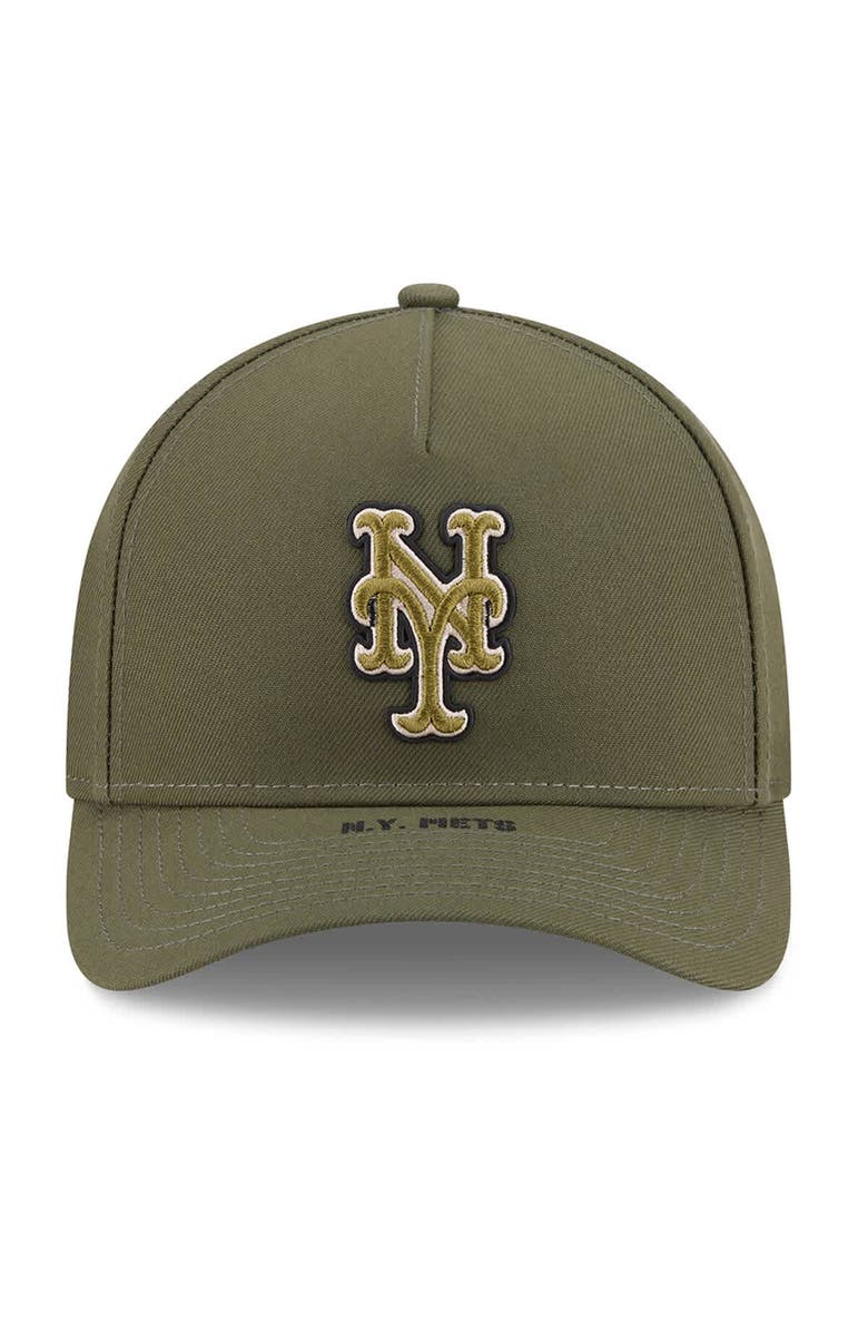 New Era Youth New Era Olive New York Mets 2026 Armed Forces Day 9FORTY M-Crown Adjustable Hat, Alternate, color, Olive