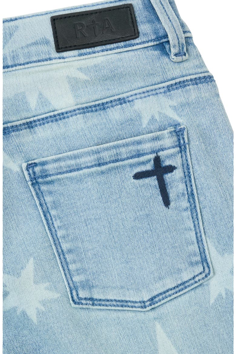 Kids' Benson Skinny Jeans, Alternate, color, OCEAN MIST ALLOVER STAR