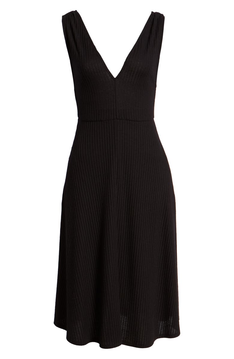 Socialite Rib Knit Midi Dress, Alternate, color, 