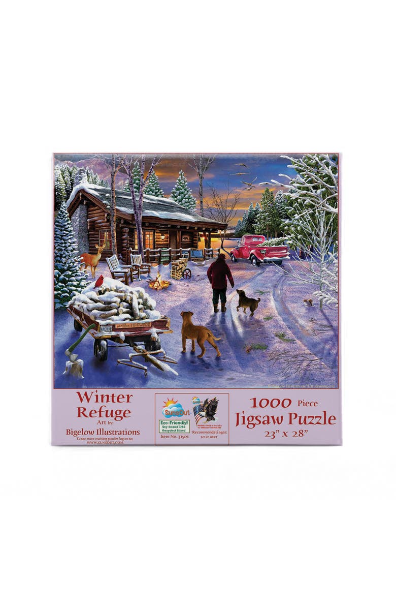 Sunsout Winter Refuge 1000 piece Jigsaw Puzzle for Adults, Alternate, color, Multicolor